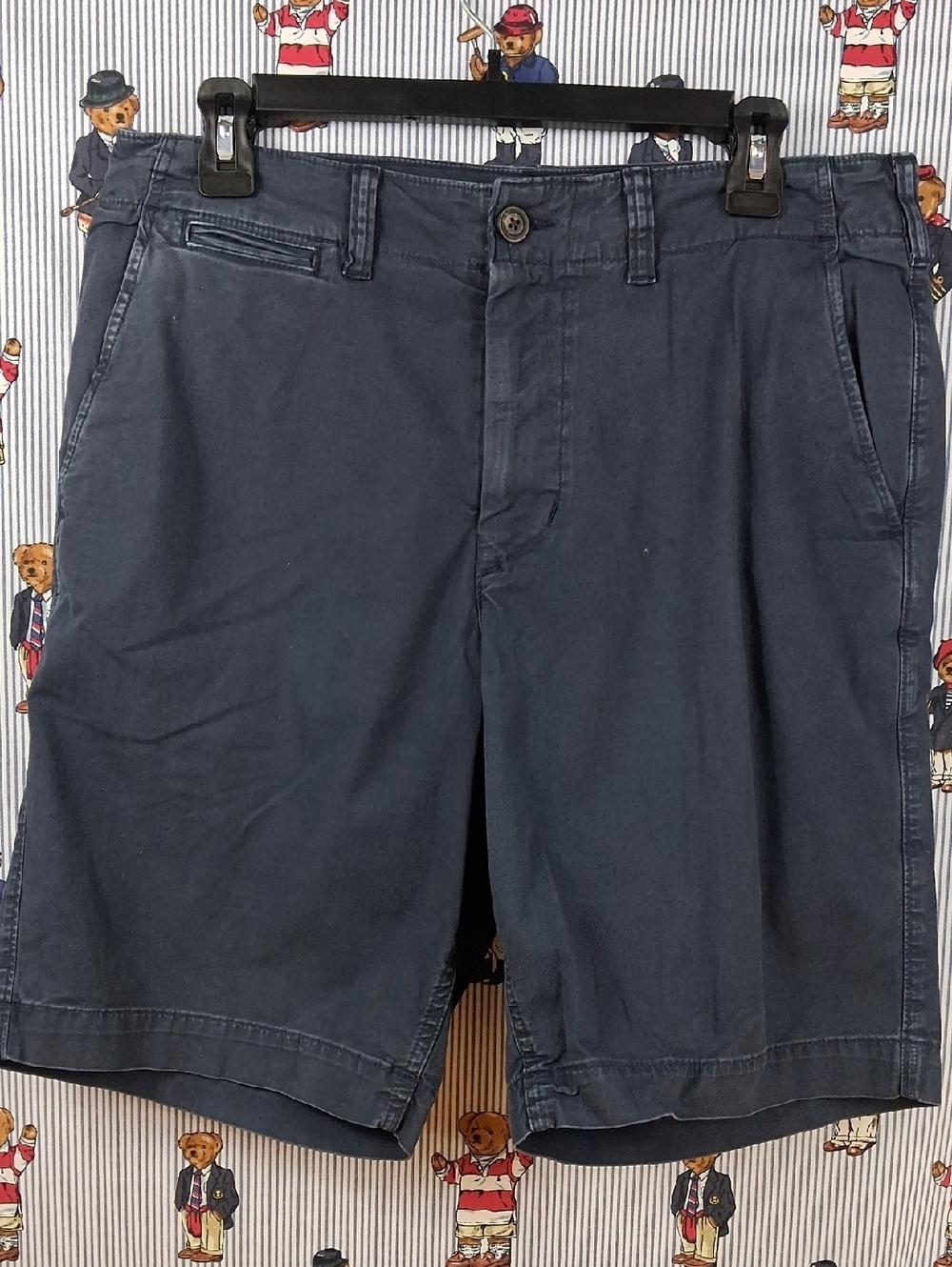 American Eagle Next Level Flex Flat Front Casual Navy Blue Sz 32 Casual Shorts